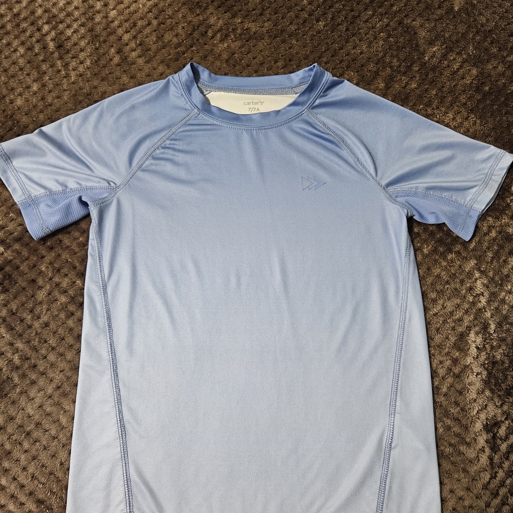 Carter's Light Blue Short Sleeve Performance Tee